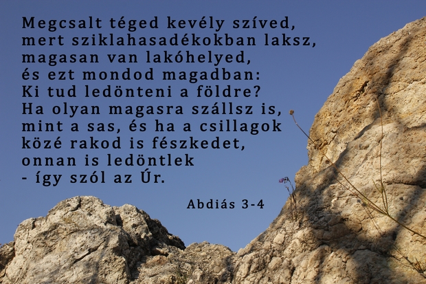 Abdiás próféta könyve 3-4