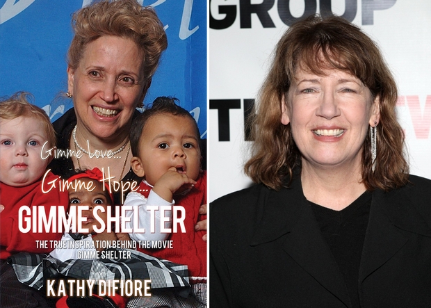 Adj szeretetet, adj reményt, adj menedéket címmel jelent meg Kathy DiFiore könyve (balra); Kathy DiFiore szerepében Ann Dowd  (jobbra)